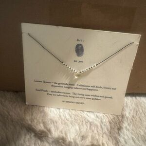 B.U. Sterling Silver Necklace with Lemon Quartz